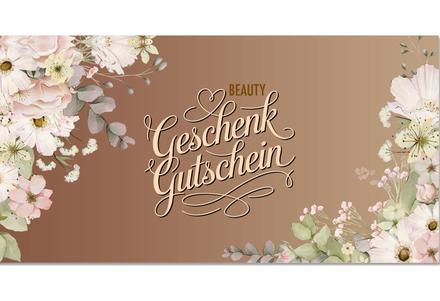 Faltgutschein für Kosmetiksalon