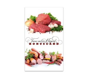 Bonus-Card Kundenkarten Bonuskarten Bonuscard Rabattsysteme M574 Metzgerei Fleischer Fleischhauerei Fleisch und Wurst Fleisch und Wurstwaren