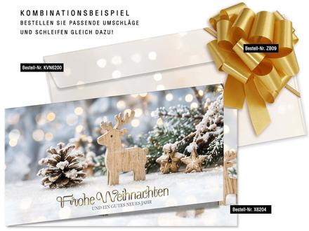 Faltgutschein DIN-lang / Weihnachtsmotiv: Passendes Zubehör