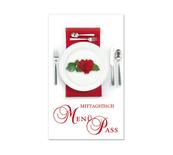 Mittagstisch-Menü-Pass für Restaurants Gasthöfe