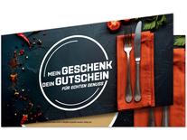 Gutschein DIN-lang zum Falten für die Gastronomie
