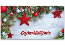 Gutscheinkarte für Weihnachten