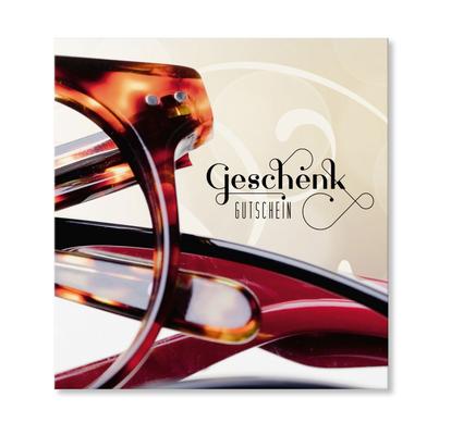 Gutschein quadratisch für Optiker