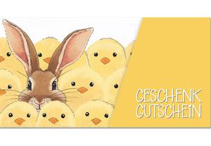 Gutscheinkarte Geschenkgutscheine geschenkgutscheine.com bestellen Klappkarten pos-hauer  U291 Ostern Ostermotiv Osterfest Ostergutschein