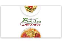 Gutschein bestellen Faltgutschein blanko Gutscheine Card Geschenkgutschein Vorlage Geschenkgutschein-shop G204 Italiener italienische Restaurants Pizzeria Pizzaria italienisches Restaurant