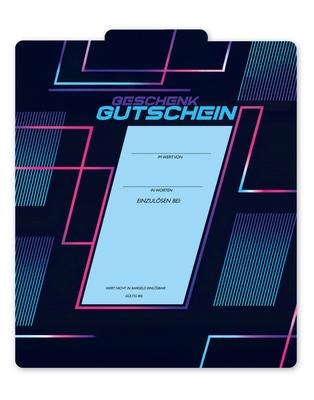 Geschenkgutschein Multicolor zum Falten: Innenseite der Geschenkgutscheine offen