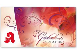 Gutscheinkarte Geschenkgutscheine geschenkgutscheine.com bestellen Klappkarten pos-hauer AP231 Apotheke Pharmazie Apothekengutschein