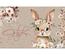 Gutschein mit Osterhase und Blumen