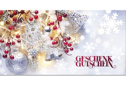 Gutschein Geschenkgutscheine Geschenk Gutscheine für Kunden Druckerei blanko bestellen Karten hauer X2008 für Weihnachten Weihnachtsfest xmas X-mas Weihnachtsmotiv Weihnachtsgutschein