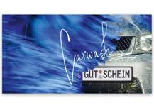 Gutscheinkarte Geschenkgutscheine geschenkgutscheine.com bestellen Klappkarten pos-hauer TK235 Autopflege Autoaufbereitung Autowäsche Tankstellen Tankstelle tanken Tankstellengutschein Tankgutschein