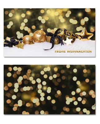 Geschenkgutschein Multicolor zum Falten /: Außenseiten der Geschenkgutscheine geschlossen