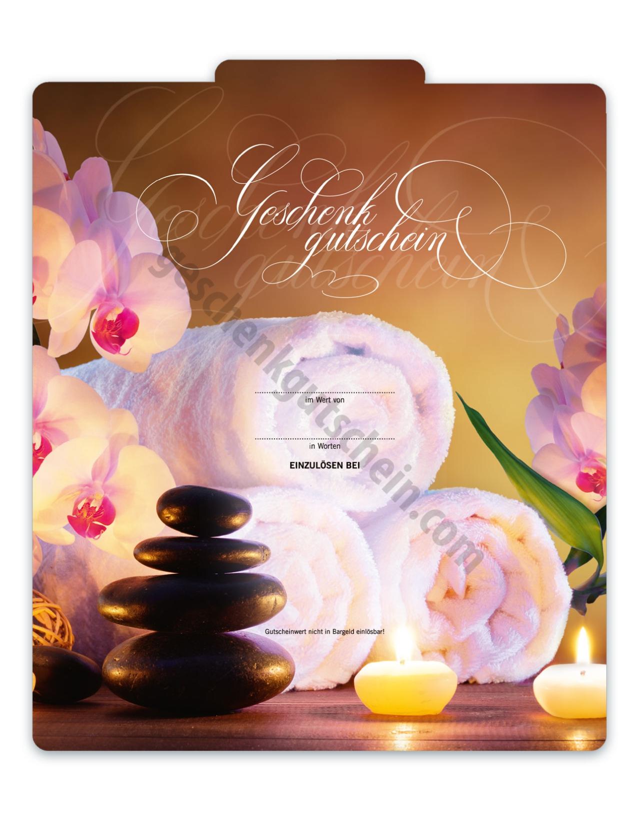 10 Schleifen 10 hochwertige Gutscheinkarten 10 Kuverts MA1247 Gutscheine für Massage Wellness Spa Kosmetik Naturheilkunde Physiotherapie 