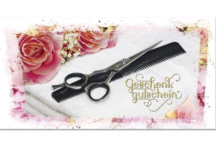 Gutschein bestellen Faltgutschein Geschenkgutschein  Geschenkgutschein-shop K2006 Friseurgeschäft Friseurbedarf
