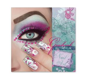 Gutscheinkarte Geschenkgutscheine geschenkgutscheine.com bestellen Klappkarten hauer KS402 Nailart Nagelstudio Findernagelstudio Fingernägel Nageldesign