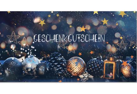 Faltgutschein für Weihnachten