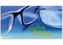 Gutschein bestellen Faltgutschein blanko Gutscheine Card Geschenkgutschein Vorlage Geschenkgutschein-shop OP252 Optiker Brillen Optik