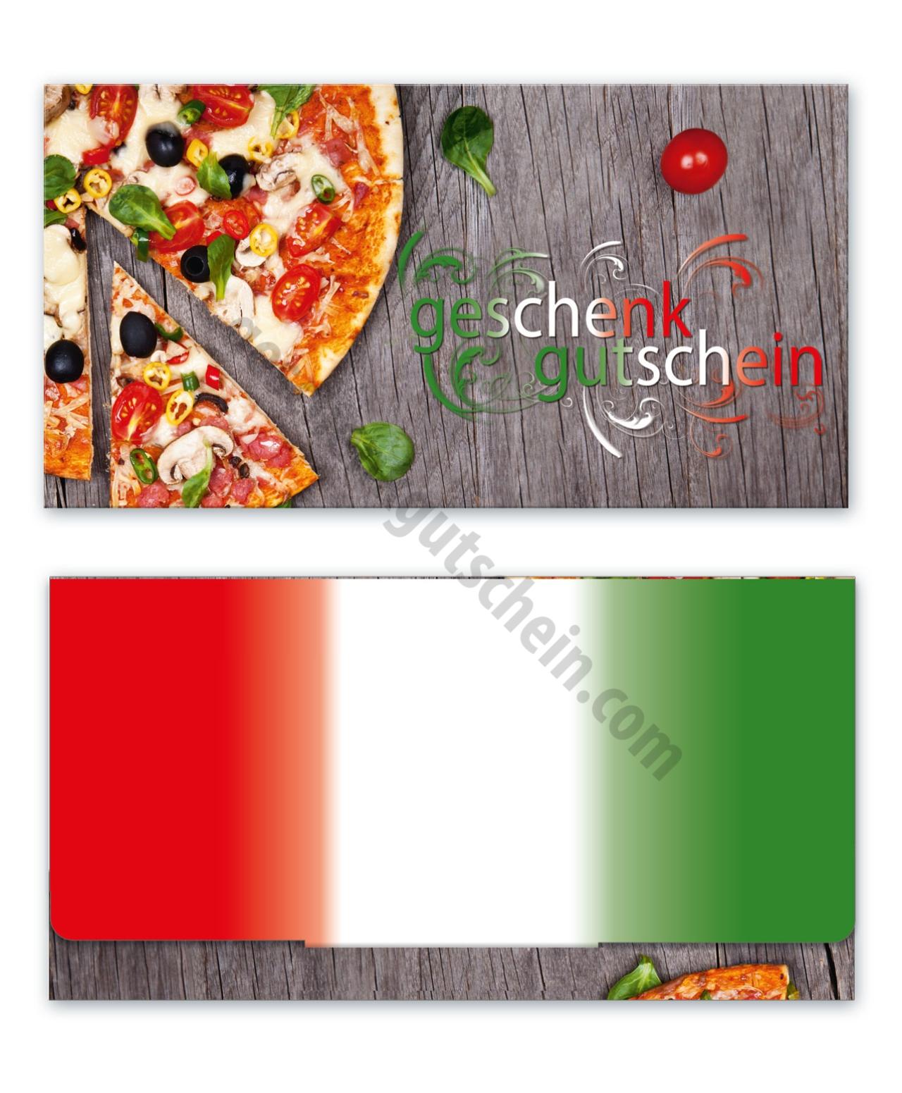 50 Geschenkgutscheine Gutscheinkarten Gutscheine Pizza Pizzeria Restaurant #9 