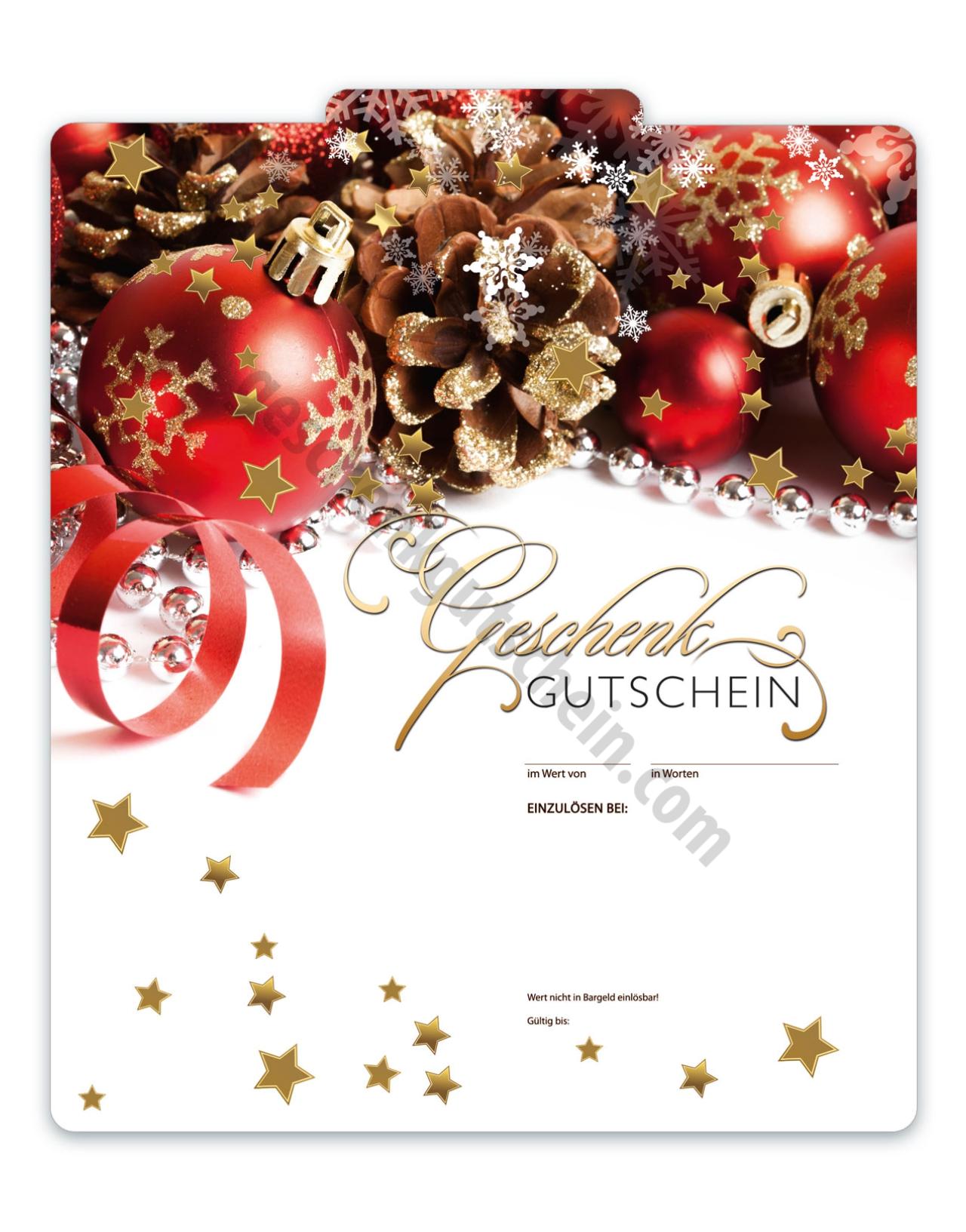 Geschenkgutscheine WEIHNACHTEN X293FG