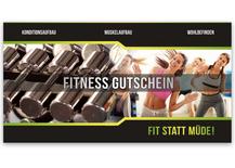 Gutscheinkarte Geschenkgutscheine geschenkgutscheine.com bestellen Klappkarten pos-hauer FI203 Fitness Fitnesscenter Fitnessstudio Gymnastikstudio