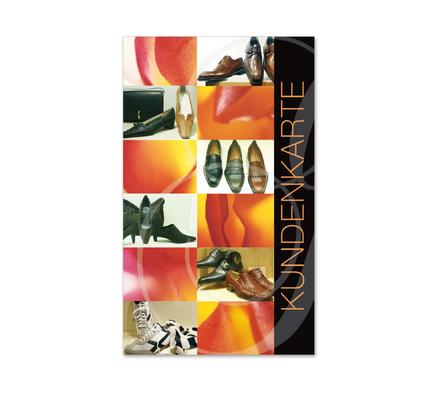 Kundenkarte Kundenkarten Kundenbindung Bonuskarte Treuepass SH561 Schuhe Schuhgeschäft Schuhwaren Schuhhandel Lederwaren Schuhmacher Schuhgutschein
