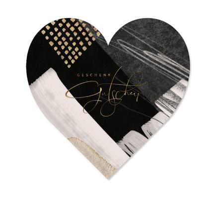 Herzgutschein: Vorderseite gefaltet Herzgutscheine Vatertag