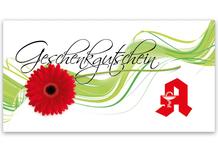 Gutschein bestellen Faltgutschein blanko Gutscheine Card Geschenkgutschein Vorlage Geschenkgutschein-shop AP236 Apotheke Pharmazie Apothekengutschein