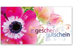 Multicolor Geschenkgutschein Gutscheinvordrucke Gutschein bestellen pos BL240 Blumenhändler Blumenhandlung Blumen Blumengeschäft Blumengutschein