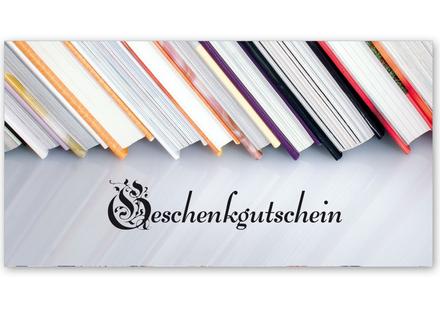 Gutschein bestellen Faltgutschein blanko Gutscheine Card Geschenkgutschein Vorlage Geschenkgutschein-shop BU220 Bücherei Buchladen Buchhandelsgesellschaft Buchhandel Buchhandlung Buchgutschein