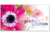 BL240 Geschenkgutschein Multicolor zum Falten / Blumen Blumenhandlung Blumengeschäft