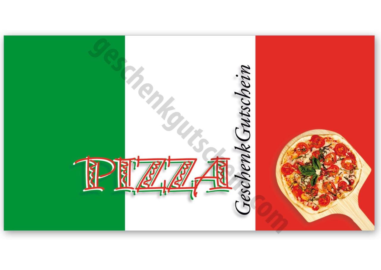Geschenkgutschein für Gastronomie Pizzeria Hotel Restaurant Pizza 