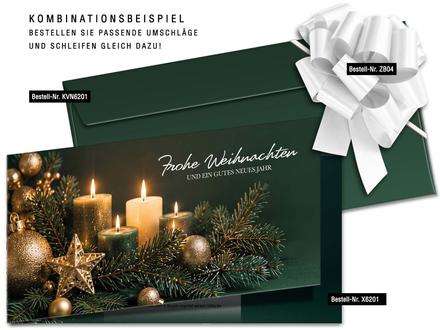 Faltgutschein DIN-lang / Weihnachten: Passendes Zubehör