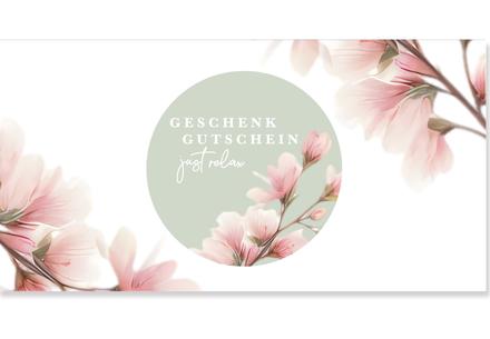 Geschenkgutschein just relax für Kosmetik Massage Wellness