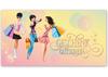 FA249 Geschenkgutschein Multicolor zum Falten / Mode Damenmoden Boutique