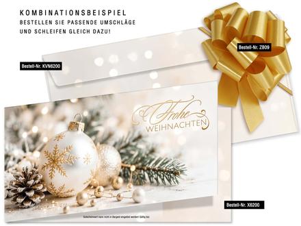 Faltgutschein DIN-lang mit Weihnachtsmotiv: Passendes Zubehör
