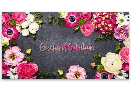 Gutschein Geschenkgutscheine Geschenk Gutscheine für Kunden Druckerei blanko bestellen Karten hauer BL248 Blumenhändler Blumenhandlung Blumen Blumengeschäft Blumengutschein