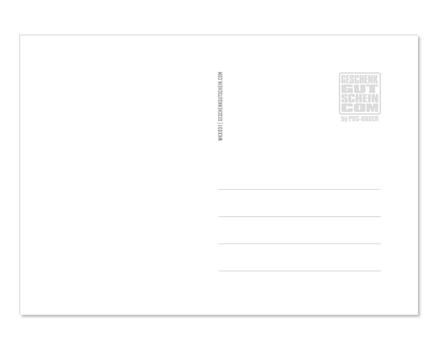 Weihnachtskarte / Postkarte: Rückseite