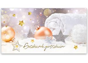 Weihnachtsgutschein für die Kosmetik