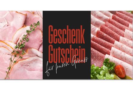 Gutschein mit Fleisch- und Wurstwaren