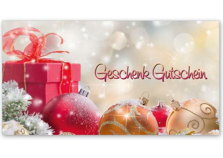 Gutschein Geschenkgutscheine Geschenk Gutscheine für Kunden Druckerei blanko bestellen Karten hauer X281 für Weihnachten Weihnachtsfest xmas X-mas Weihnachtsmotiv Weihnachtsgutschein