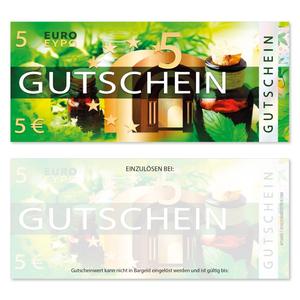 Apotheke Wertgutscheine mit vorgedrucktem Gutscheinwert