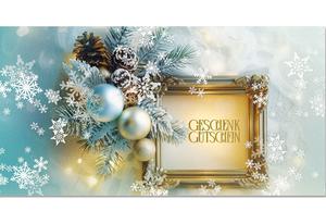 Gutscheinkarte mit Weihnachtsmotiv