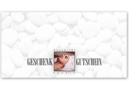 Gutscheinkarte Geschenkgutscheine geschenkgutscheine.com bestellen Klappkarten pos-hauer KS210 Kosmetikstudio Kosmetiksalon Kosmetik Kosmetikgutschein Wellness für Mann Männer Wellnessgutschein