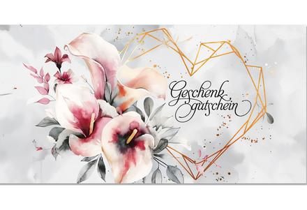 Geschenkgutschein Multicolor zum Falten: Vorderseite der Geschenkgutscheine gefaltet Gutschein bestellen Faltgutschein blanko Gutscheine Card Geschenkgutschein Vorlage Geschenkgutschein-shop U2018 für Unternehmen Firma Firmen Kunden Druckerei Werbemittel Büroartikel Blumenhändler Blumenhandlung Blumengeschäft Blumenladen Floristik Floristen Blumen Blumengutschein Floristikgutschein