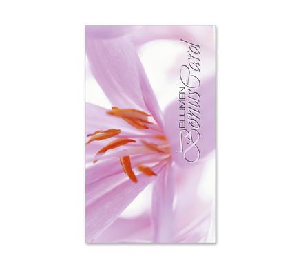 Kundenkarte Kundenkarten Kundenbindung Bonuskarte Treuepass BL50 Blumenhändler Blumenhandlung Blumen Blumengeschäft Blumengutschein