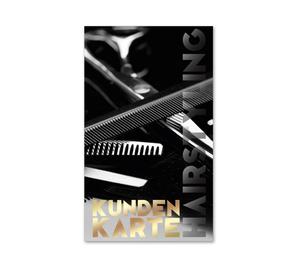 Kundenkarte Kundenkarten Kundenbindung Bonuskarte Treuepass K518 Friseurgutschein Friseurgeschäft Friseursalon Friseur hairstyling Frisör Coiffeur Haarstudio Coiffure Coifför Friseurbedarf