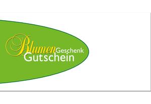 Geschenkgutschein für Blumenhandlungen und Gärtnereien