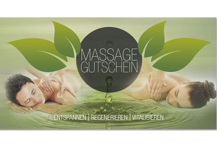 Gutscheinkarte für Massage Massagepraxis