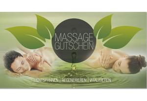 Gutscheinkarte für Massage Massagepraxis