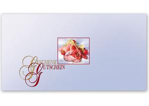 Gutschein Geschenkgutscheine Geschenk Gutscheine für Kunden Druckerei blanko bestellen Karten hauer M210 Metzgerei Fleischer Fleischhauerei Fleisch und Wurst Fleisch und Wurstwaren