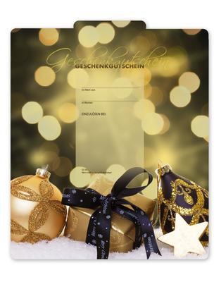 Geschenkgutschein Multicolor zum Falten /: Innenseite der Geschenkgutscheine offen
